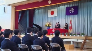 笹塚中学校卒業式